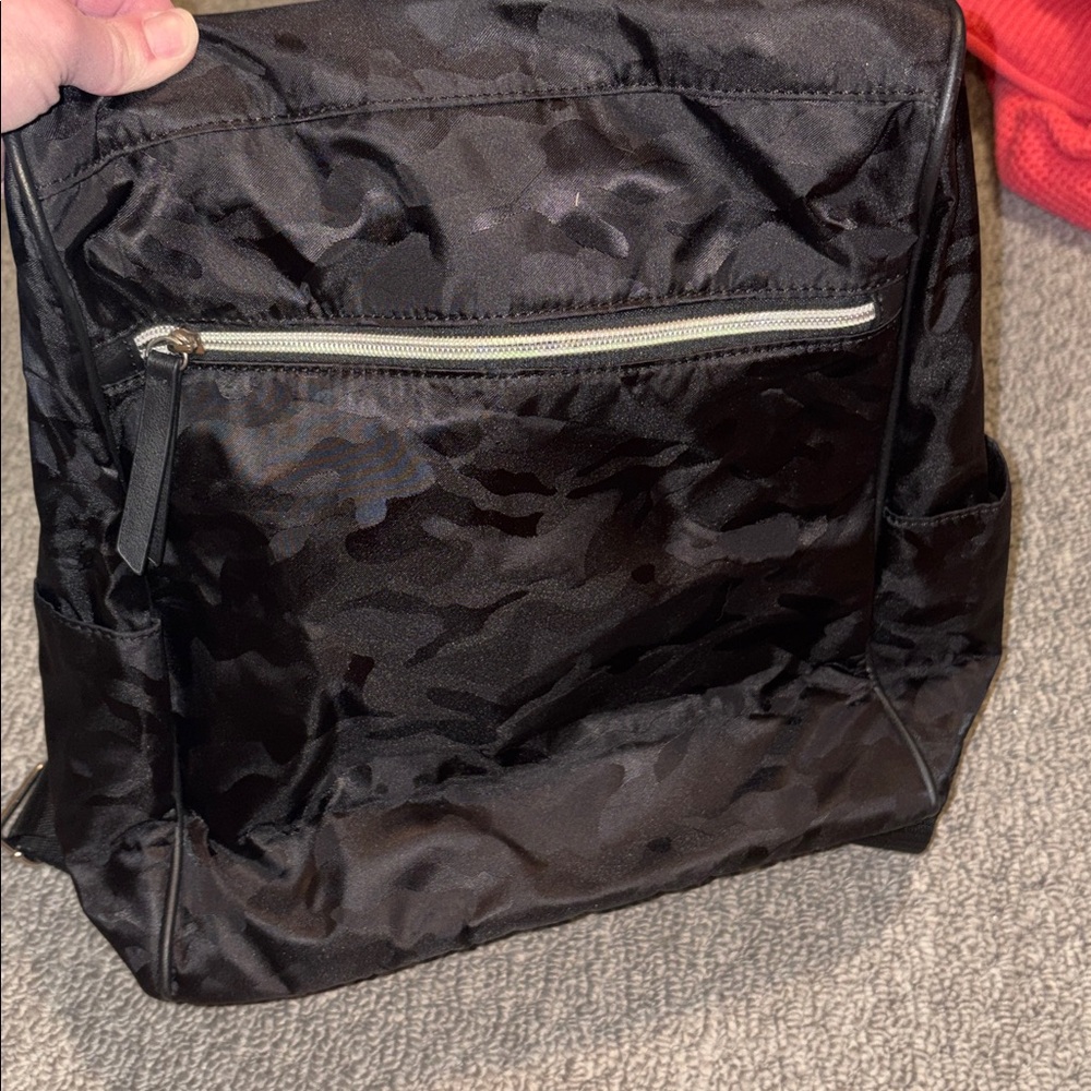 Black Camo Pattern Multifunctional Bag NEW